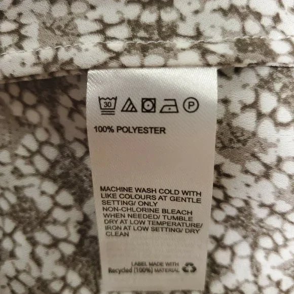 H Halston Grey Sleeveless Square Neck Blouse Size XS - Picture 7 of 8